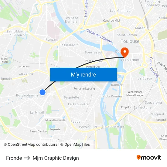Fronde to Mjm Graphic Design map