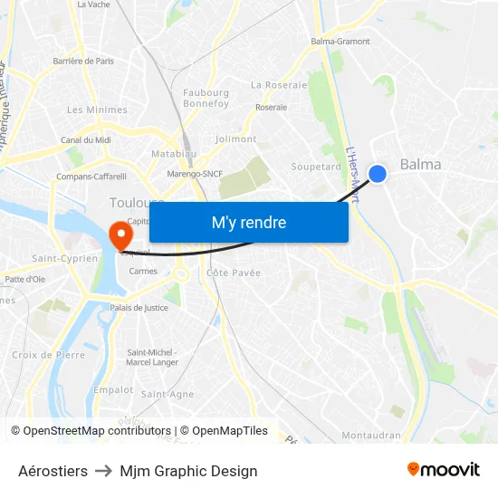 Aérostiers to Mjm Graphic Design map