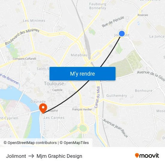 Jolimont to Mjm Graphic Design map