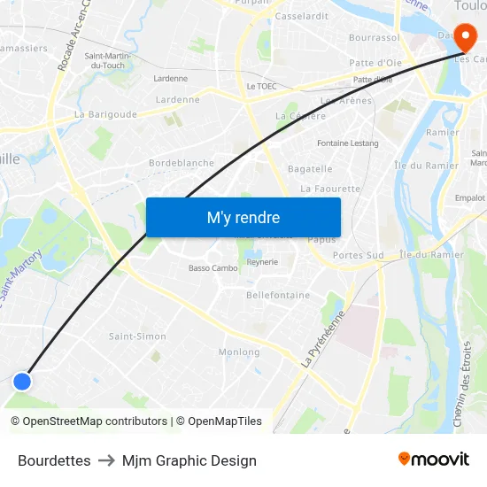Bourdettes to Mjm Graphic Design map