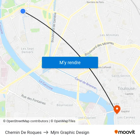 Chemin De Roques to Mjm Graphic Design map