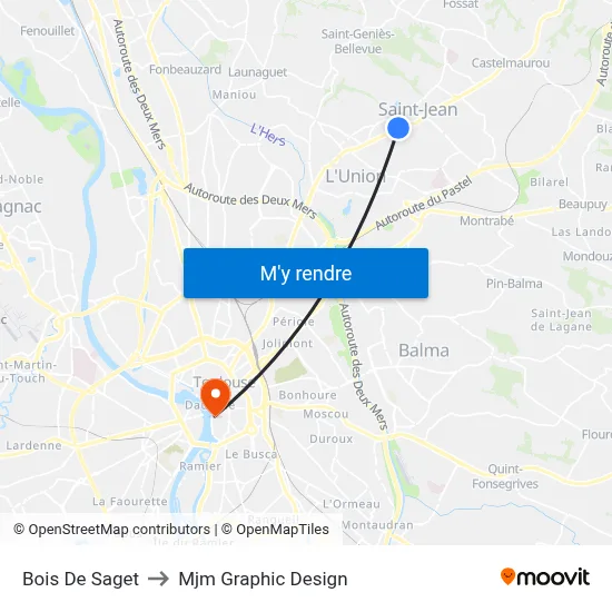 Bois De Saget to Mjm Graphic Design map