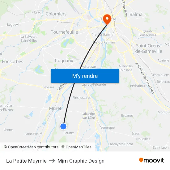 La Petite Maymie to Mjm Graphic Design map