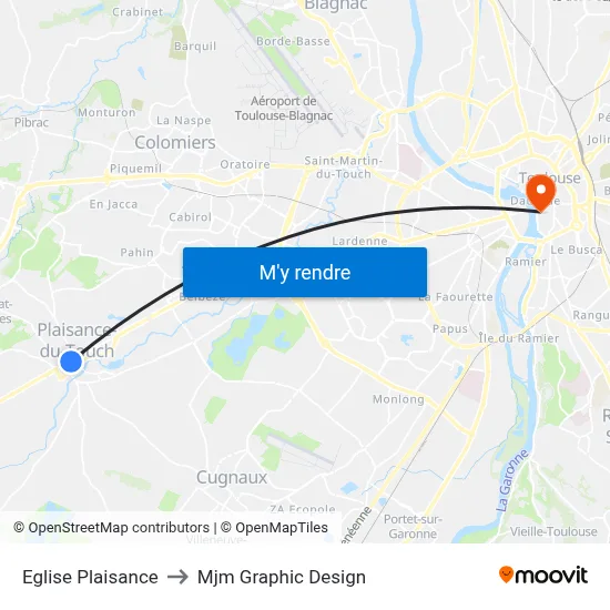 Eglise Plaisance to Mjm Graphic Design map