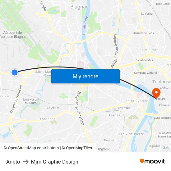 Aneto to Mjm Graphic Design map