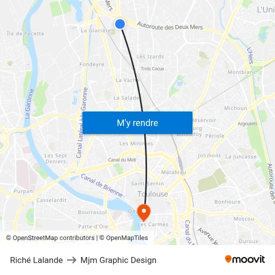 Riché Lalande to Mjm Graphic Design map