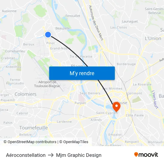 Aéroconstellation to Mjm Graphic Design map