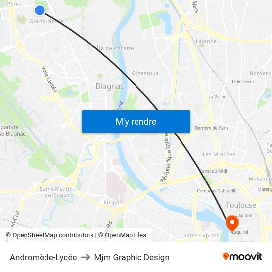 Andromède-Lycée to Mjm Graphic Design map