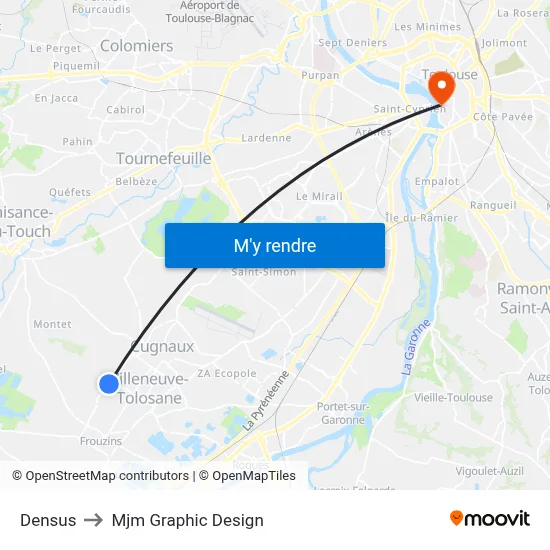 Densus to Mjm Graphic Design map