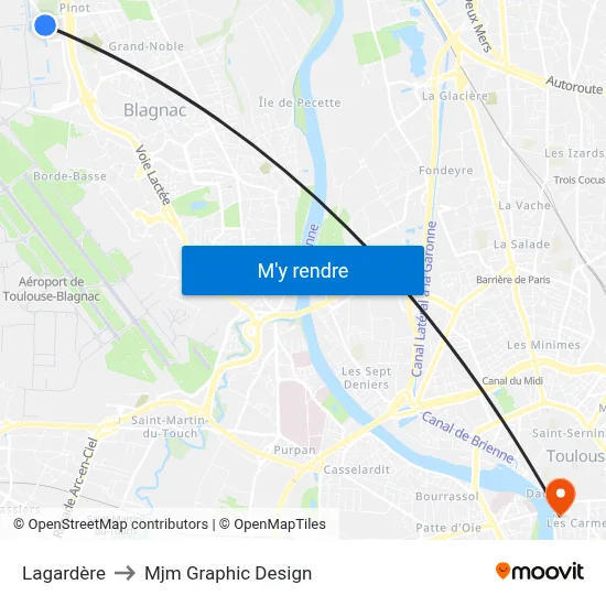 Lagardère to Mjm Graphic Design map