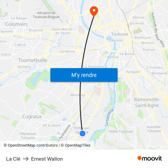 La Clé to Ernest Wallon map