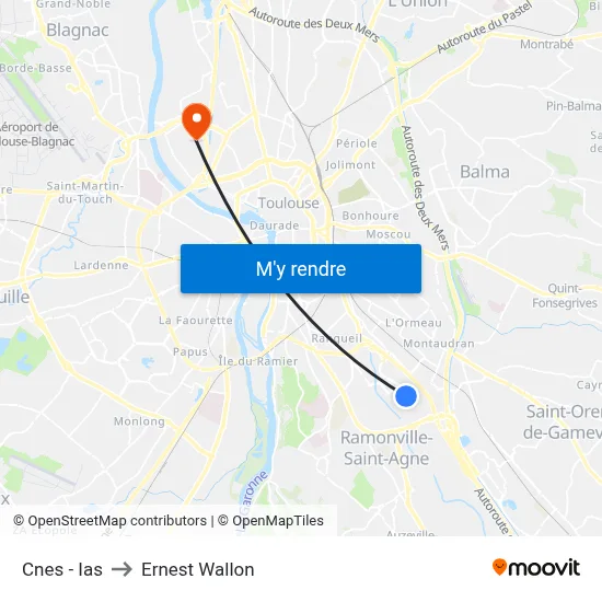 Cnes - Ias to Ernest Wallon map