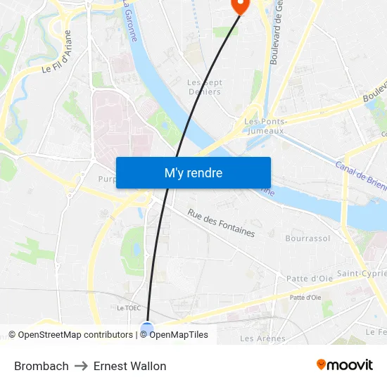 Brombach to Ernest Wallon map