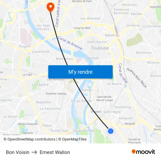 Bon Voisin to Ernest Wallon map