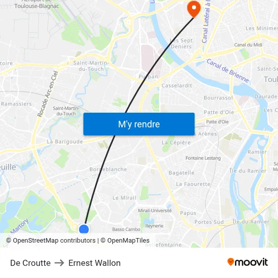 De Croutte to Ernest Wallon map