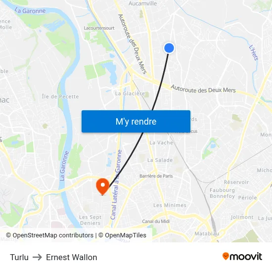 Turlu to Ernest Wallon map