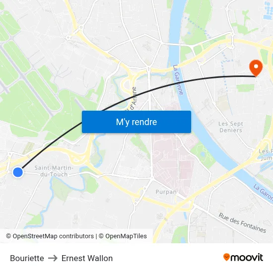 Bouriette to Ernest Wallon map