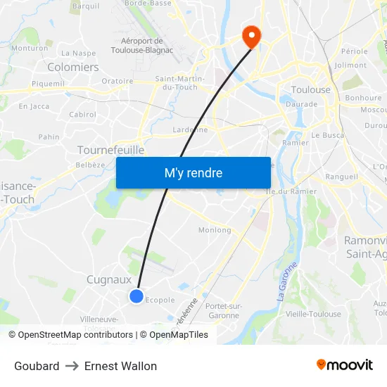 Goubard to Ernest Wallon map