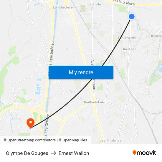 Olympe De Gouges to Ernest Wallon map
