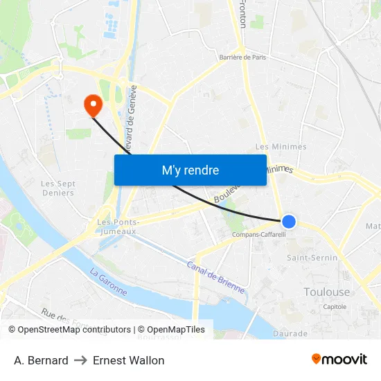 A. Bernard to Ernest Wallon map