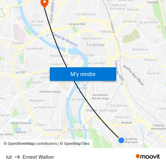 Iut to Ernest Wallon map