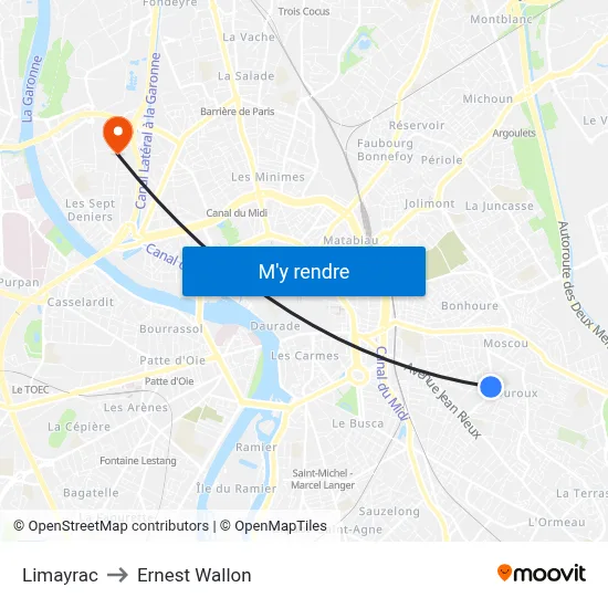 Limayrac to Ernest Wallon map