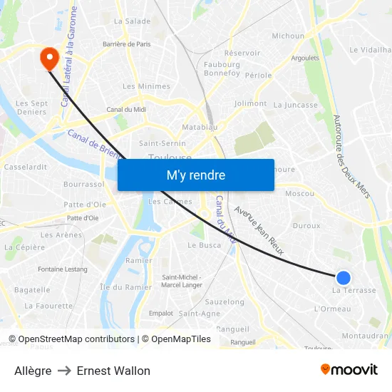 Allègre to Ernest Wallon map