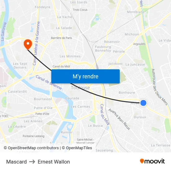 Mascard to Ernest Wallon map