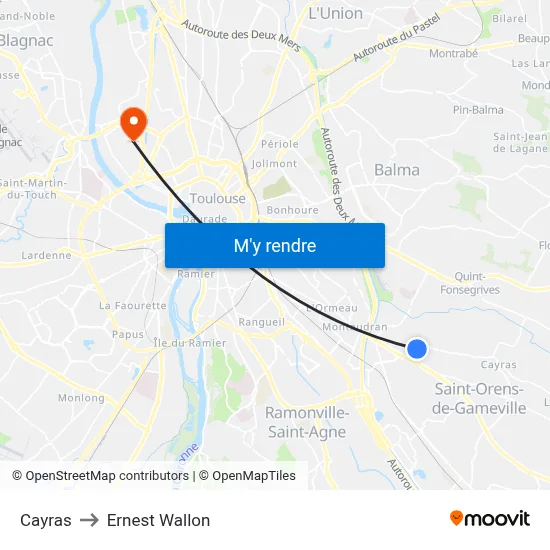 Cayras to Ernest Wallon map
