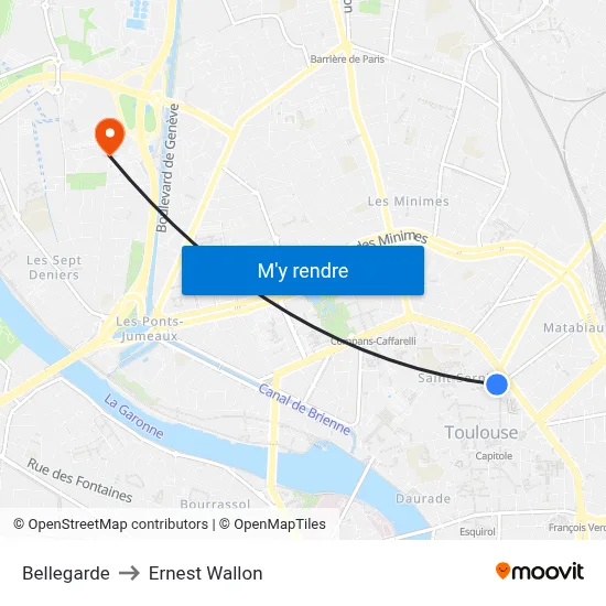Bellegarde to Ernest Wallon map