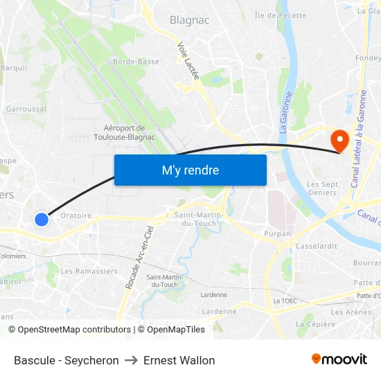 Bascule - Seycheron to Ernest Wallon map