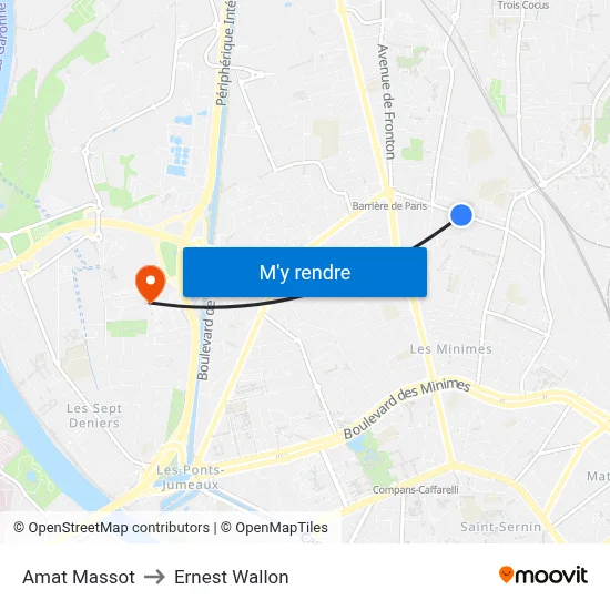 Amat Massot to Ernest Wallon map
