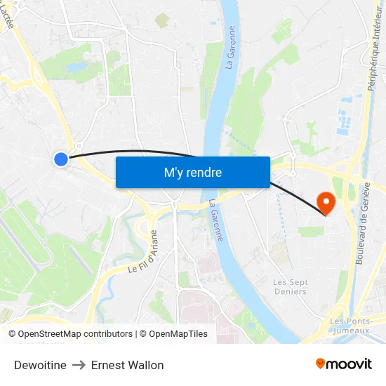 Dewoitine to Ernest Wallon map
