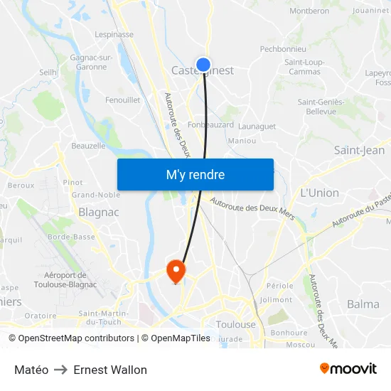 Matéo to Ernest Wallon map