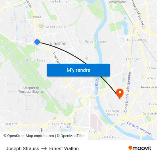 Joseph Strauss to Ernest Wallon map