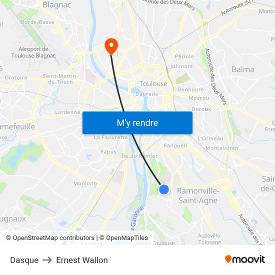 Dasque to Ernest Wallon map