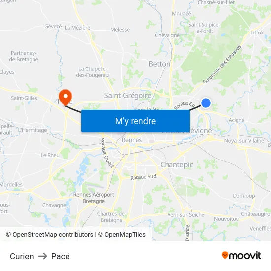 Curien to Pacé map