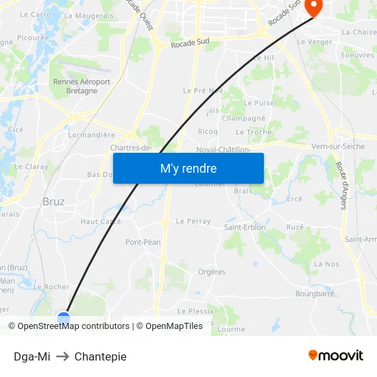Dga-Mi to Chantepie map