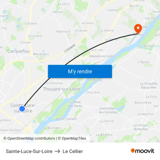 Sainte-Luce-Sur-Loire to Le Cellier map