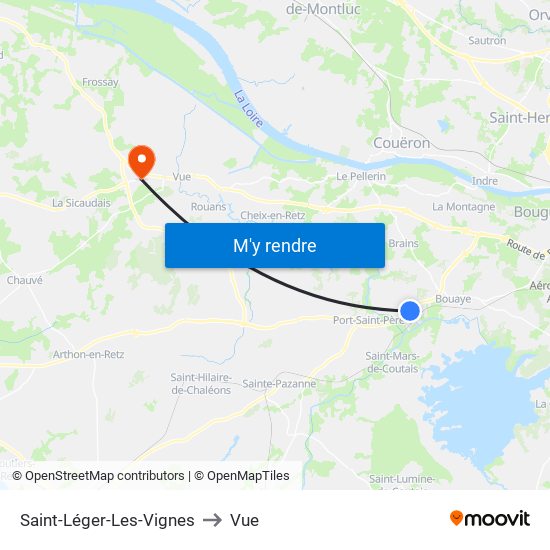 Saint-Léger-Les-Vignes to Vue map
