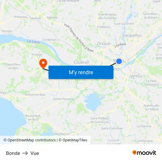 Bonde to Vue map