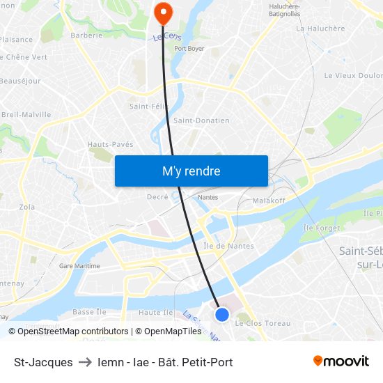 St-Jacques to Iemn - Iae - Bât. Petit-Port map