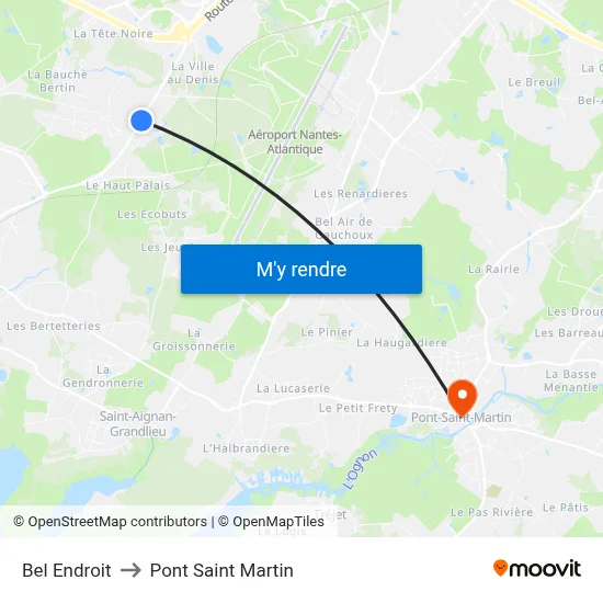 Bel Endroit to Pont Saint Martin map