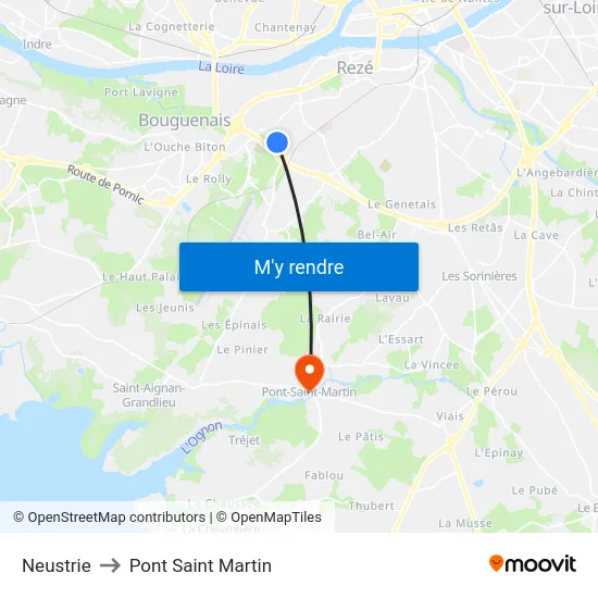 Neustrie to Pont Saint Martin map
