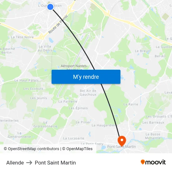 Allende to Pont Saint Martin map