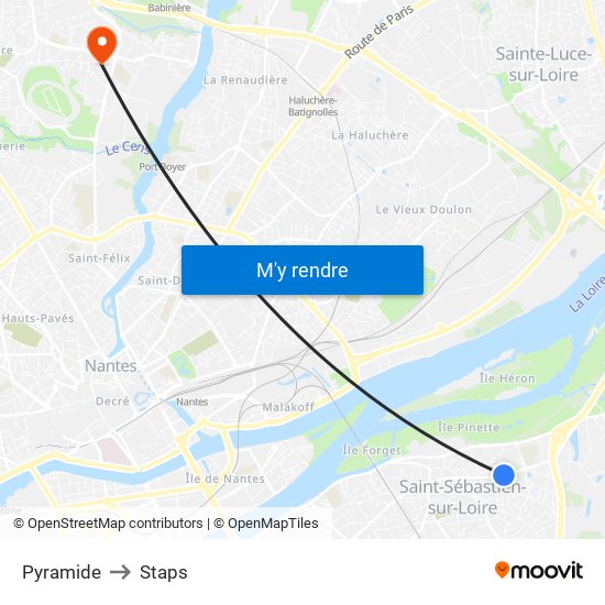 Pyramide to Staps map