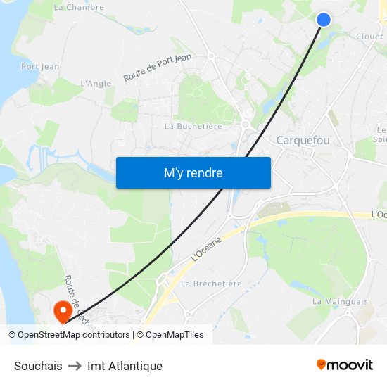 Souchais to Imt Atlantique map