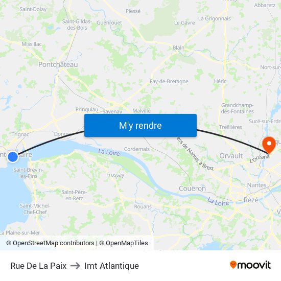 Rue De La Paix to Imt Atlantique map