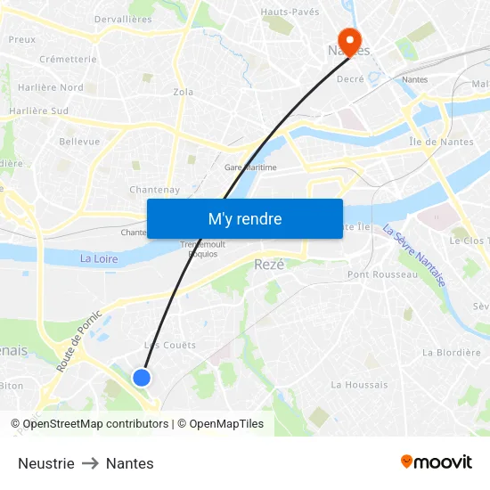 Neustrie to Nantes map