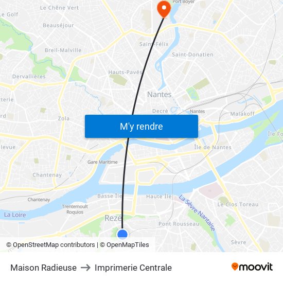 Maison Radieuse to Imprimerie Centrale map